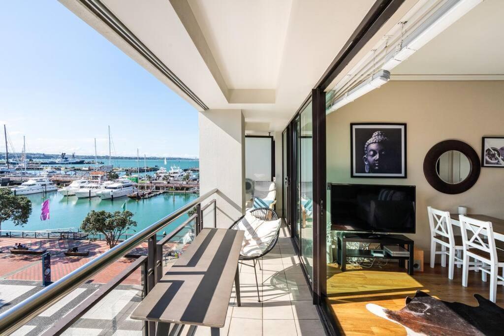 Luxury Waterfront Nest Above Viaduct Harbour Appartement Auckland Buitenkant foto
